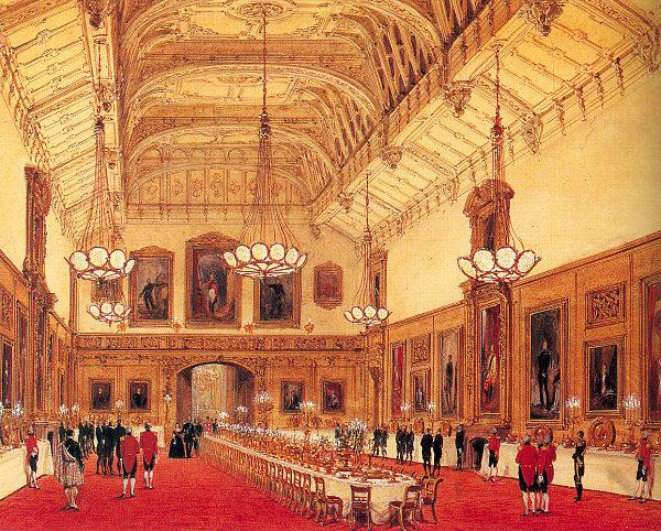 Nash, Joseph The Waterloo Chamber, Windsor Castle oil painting picture
